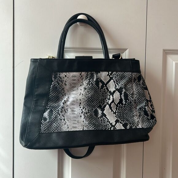 Steve Madden exotic satchel shoulder handbag - Picture 3 of 4